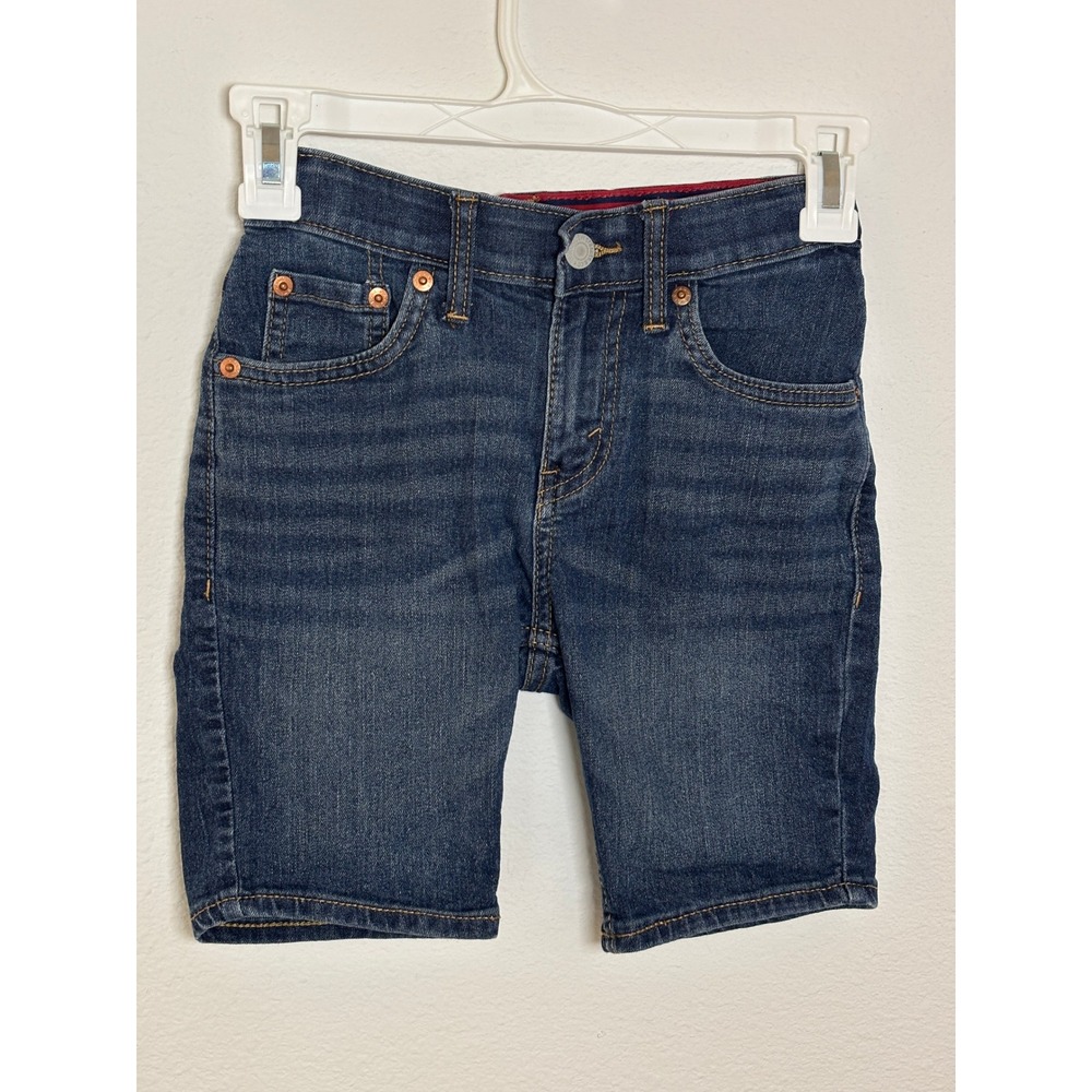Levis 511 Slim Fit Boys Denim Shorts Dark Wash Size 8 Regular W24